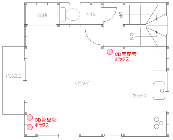 nakaさま邸2F平面図